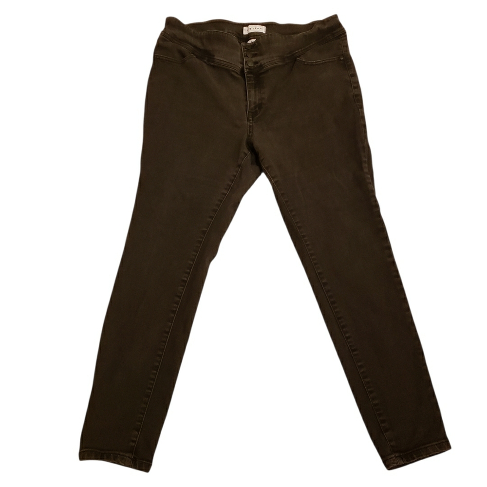 Lane Bryant Women's Skinny Jeans in Dark Olive